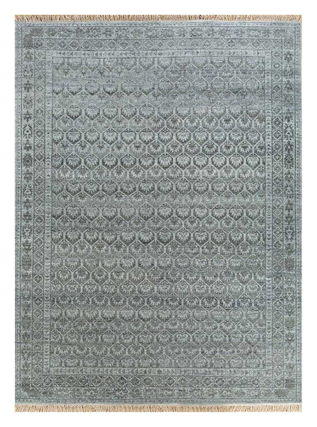 Wollteppich - 300 x 240 cm - grau