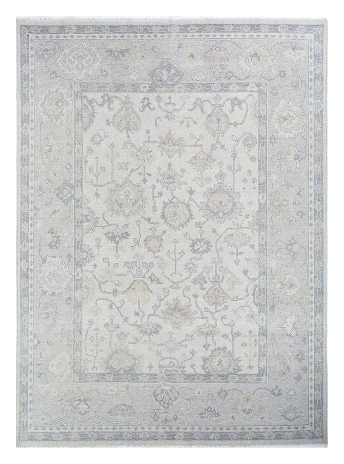 Wollteppich - 300 x 240 cm - hellgrau