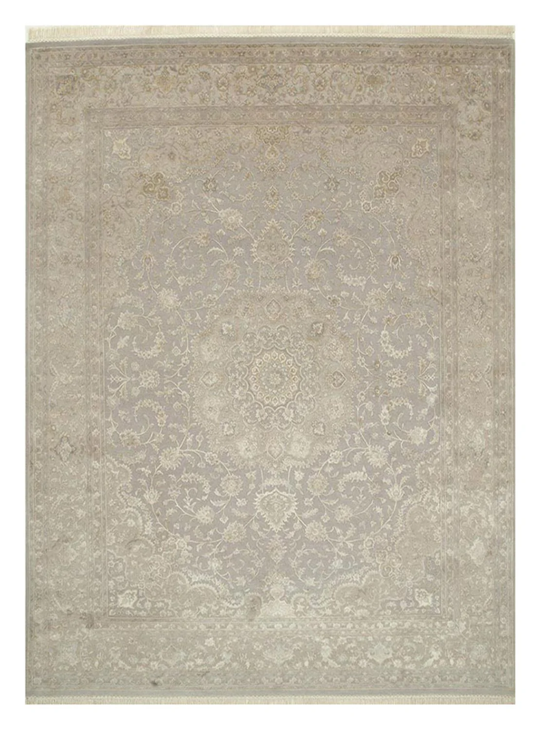 Wollteppich - 300 x 240 cm - hellgrau