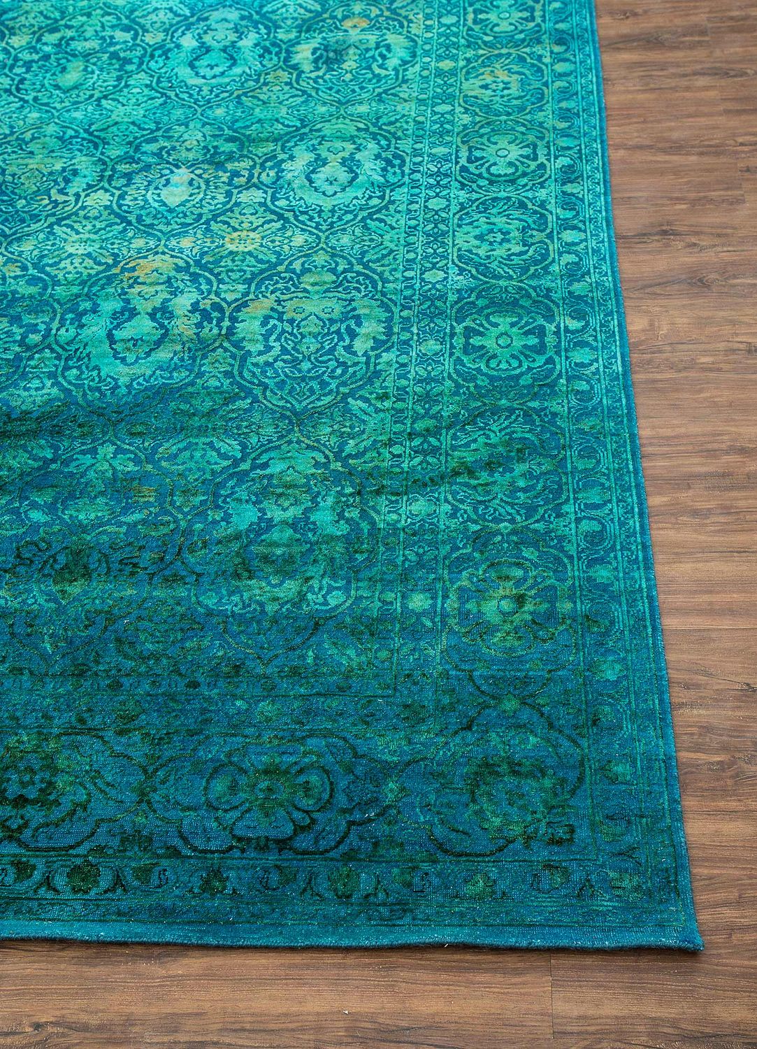 Wollteppich - 300 x 240 cm - petrolblau - Image 3
