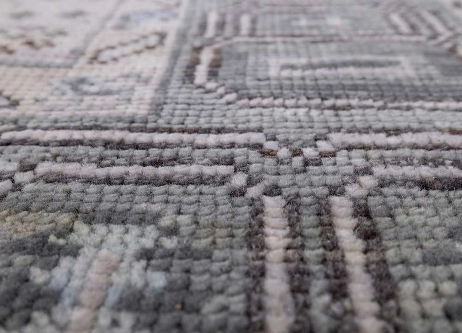 Wollteppich - 300 x 240 cm - silber - Image 4