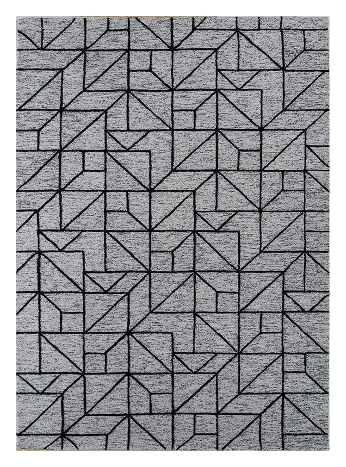 Wollteppich - 330 x 240 cm - grau