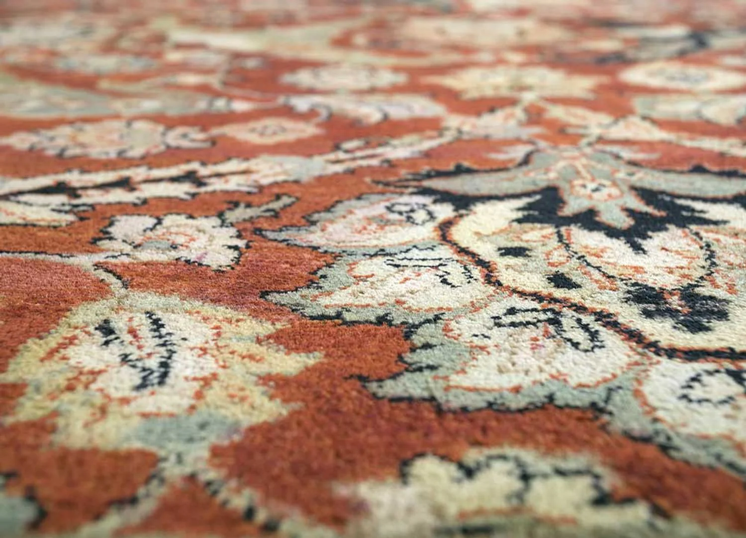 Wollteppich - 450 x 360 cm - orange - Image 5