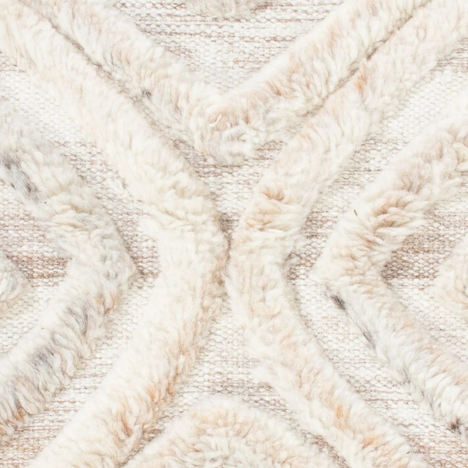 Wollteppich - 90 x 60 cm - beige - Image 2
