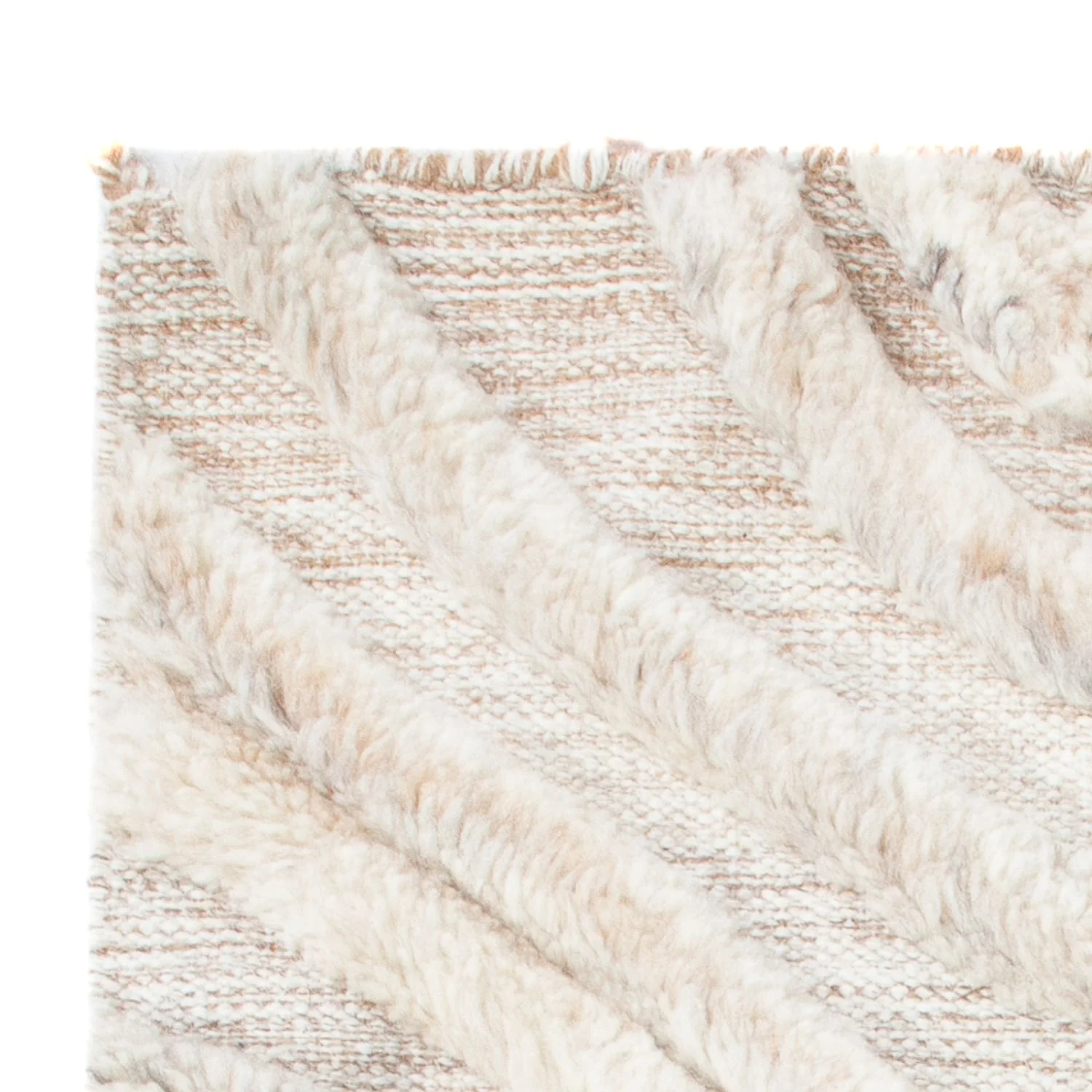 Wollteppich - 90 x 60 cm - beige - Image 3
