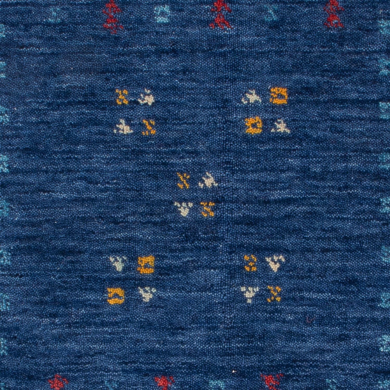 Wollteppich - 90 x 60 cm - dunkelblau - Image 2