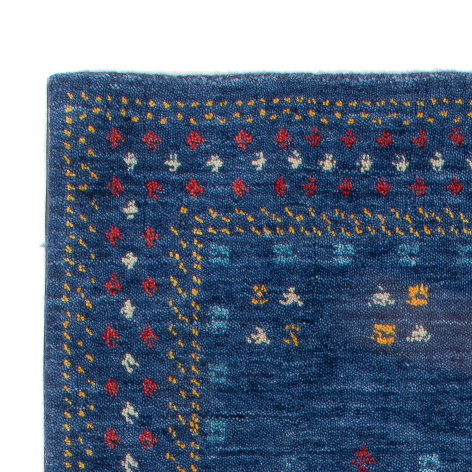 Wollteppich - 90 x 60 cm - dunkelblau - Image 3