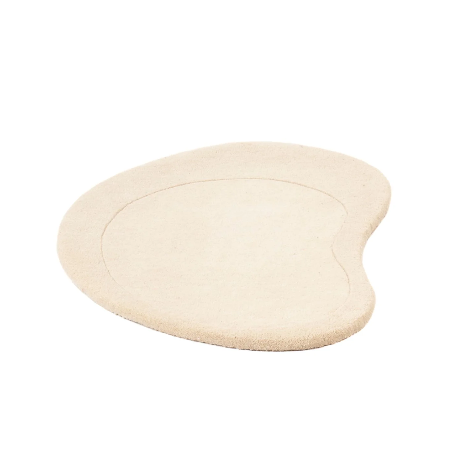 Wollteppich - 92 x 58 cm - beige - Image 4