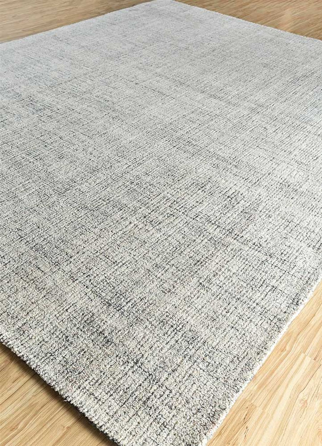 Wollteppich quadratisch - 120 x 120 cm - hellgrau - Image 2