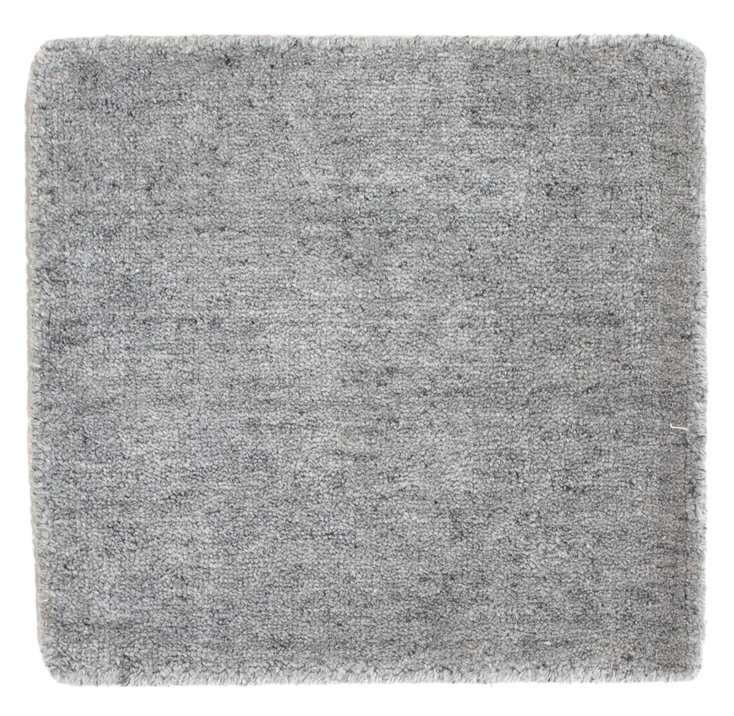 Wollteppich quadratisch - 30 x 30 cm - grau