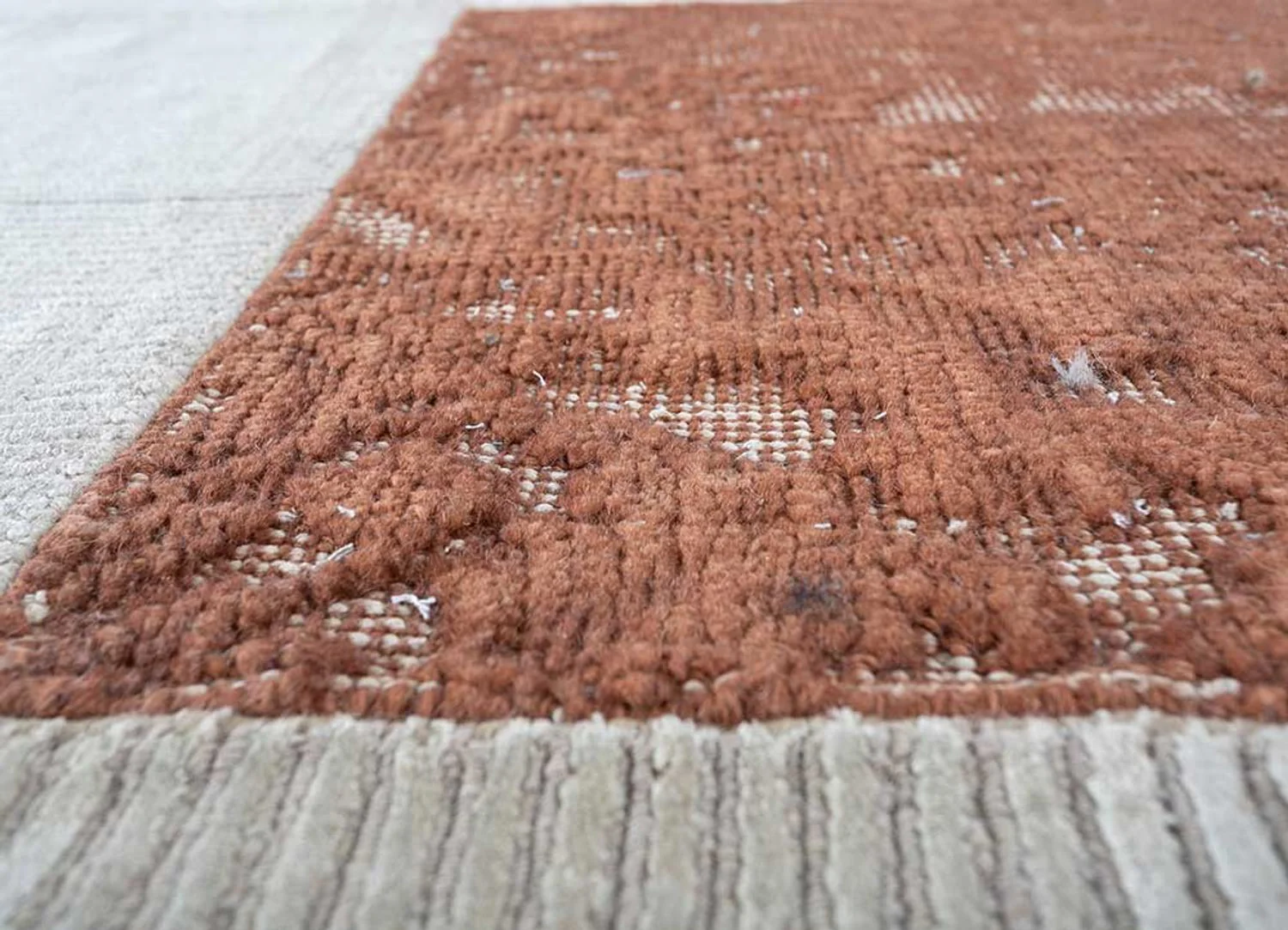 Wollteppich sonderform - 180 x 150 cm - creme - Image 5