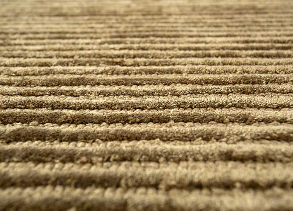Wollteppich sonderform - 210 x 165 cm - dunkelbeige - Image 4