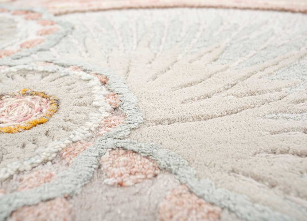Wollteppich sonderform - 240 x 180 cm - beige - Image 4