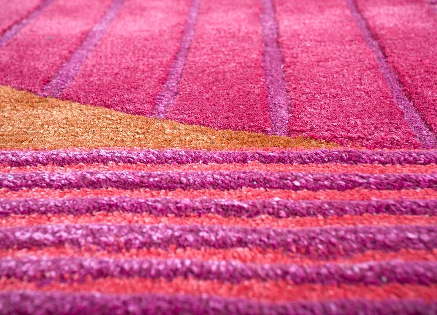 Wollteppich sonderform - 270 x 180 cm - rosa - Image 4