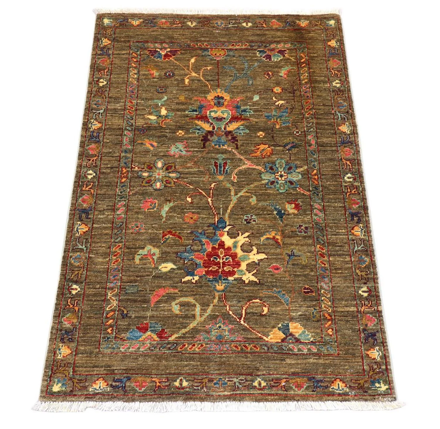 Ziegler Teppich 124 x 83 cm - olivgrün - Image 3