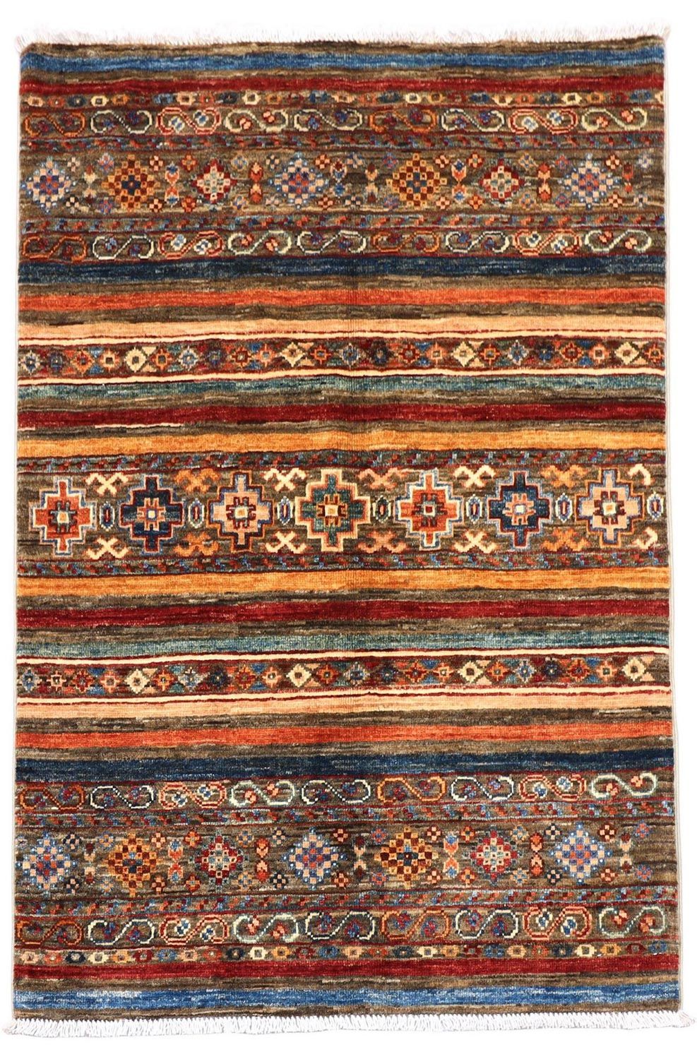 Ziegler Teppich 124 x 84 cm - mehrfarbig