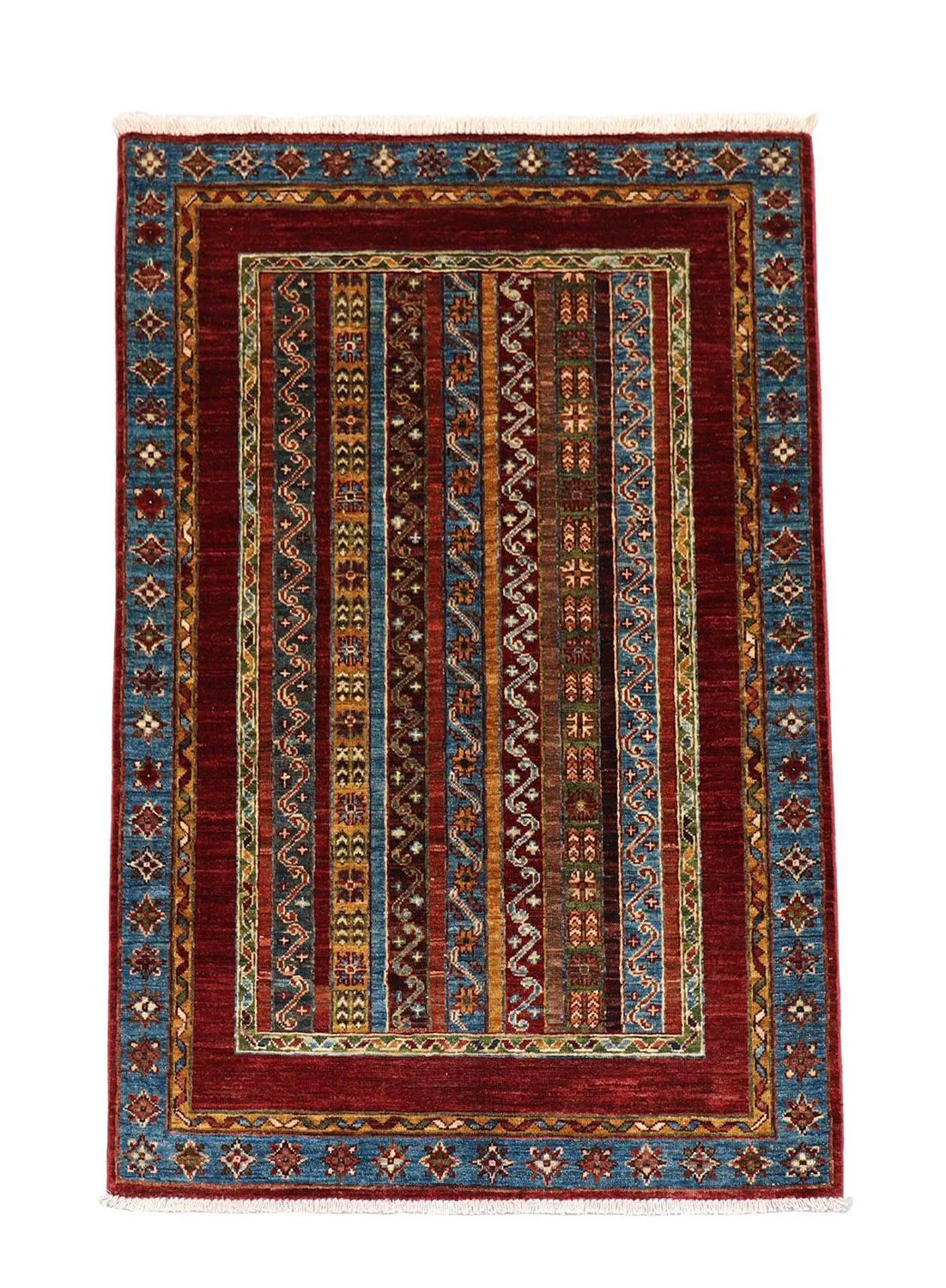Ziegler Teppich 152 x 103 cm - dunkelblau