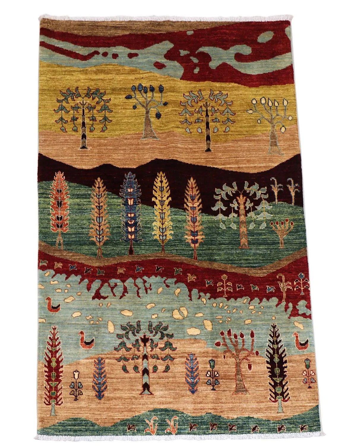 Ziegler Teppich 183 x 120 cm - mehrfarbig