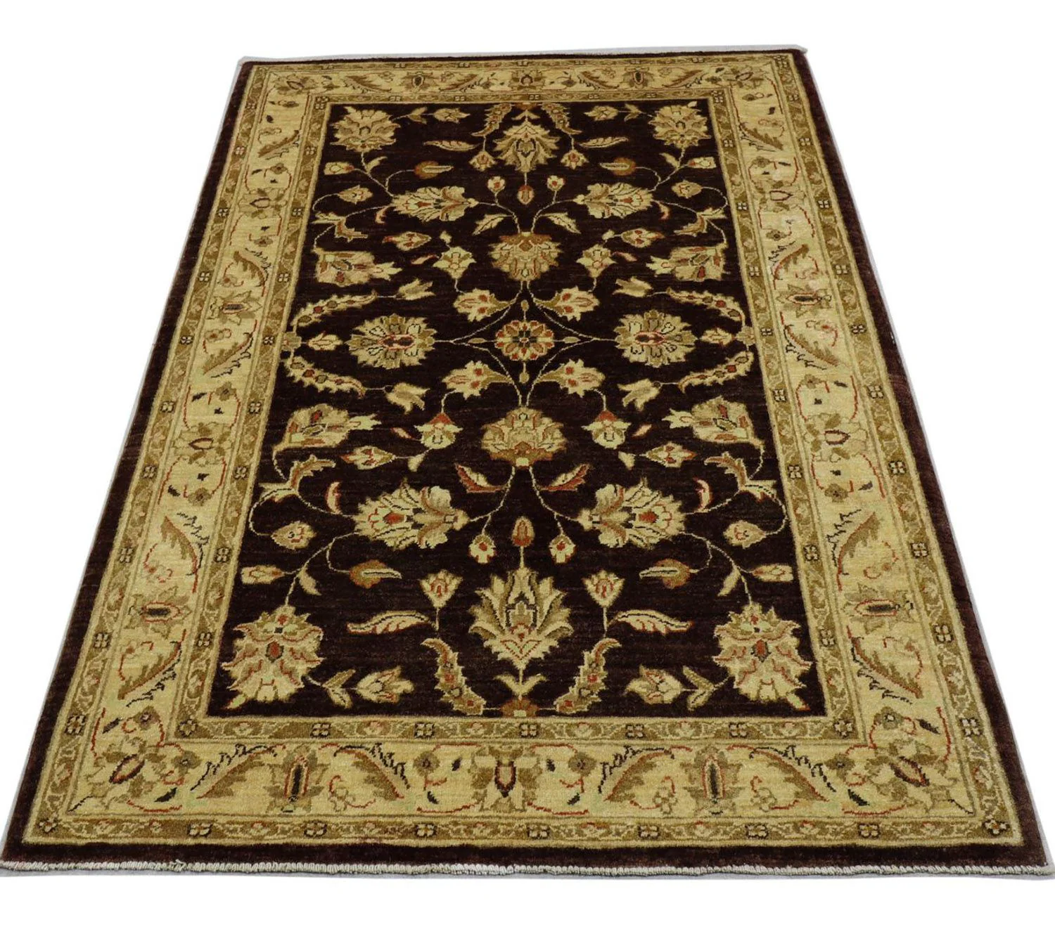 Ziegler Teppich 190 x 130 cm - dunkelbraun