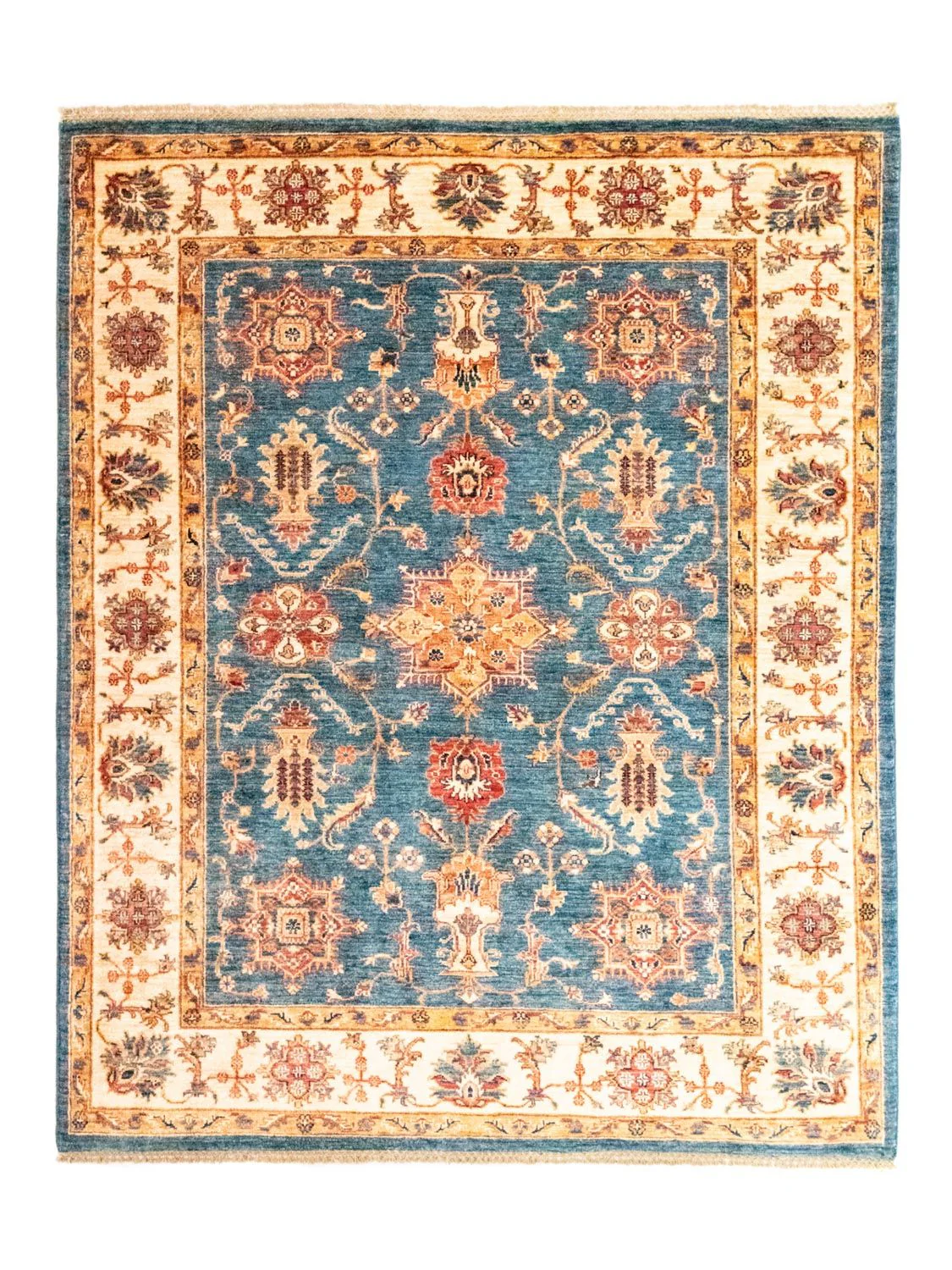 Ziegler Teppich 199 x 162 cm - hellblau