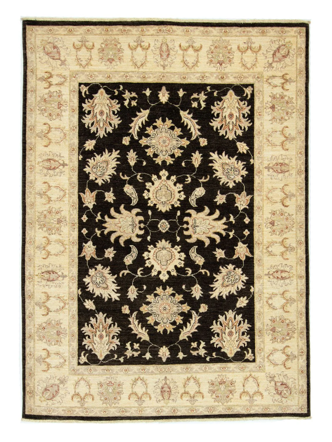 Ziegler Teppich 200 x 144 cm - dunkelgrau