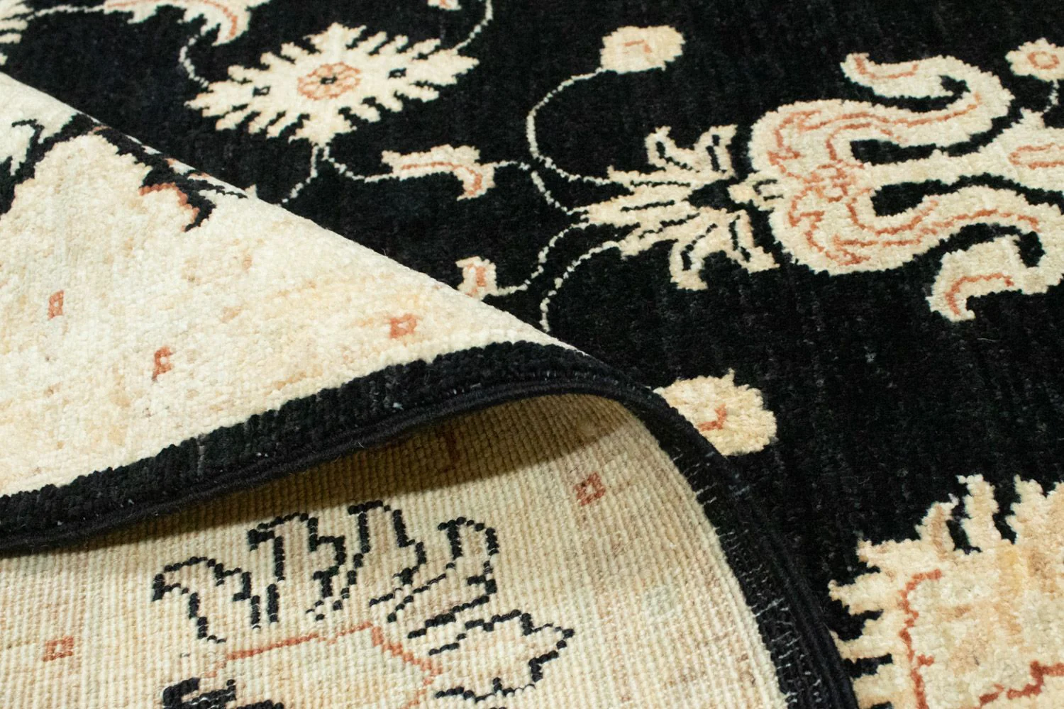 Ziegler Teppich 205 x 143 cm - schwarz - Image 4