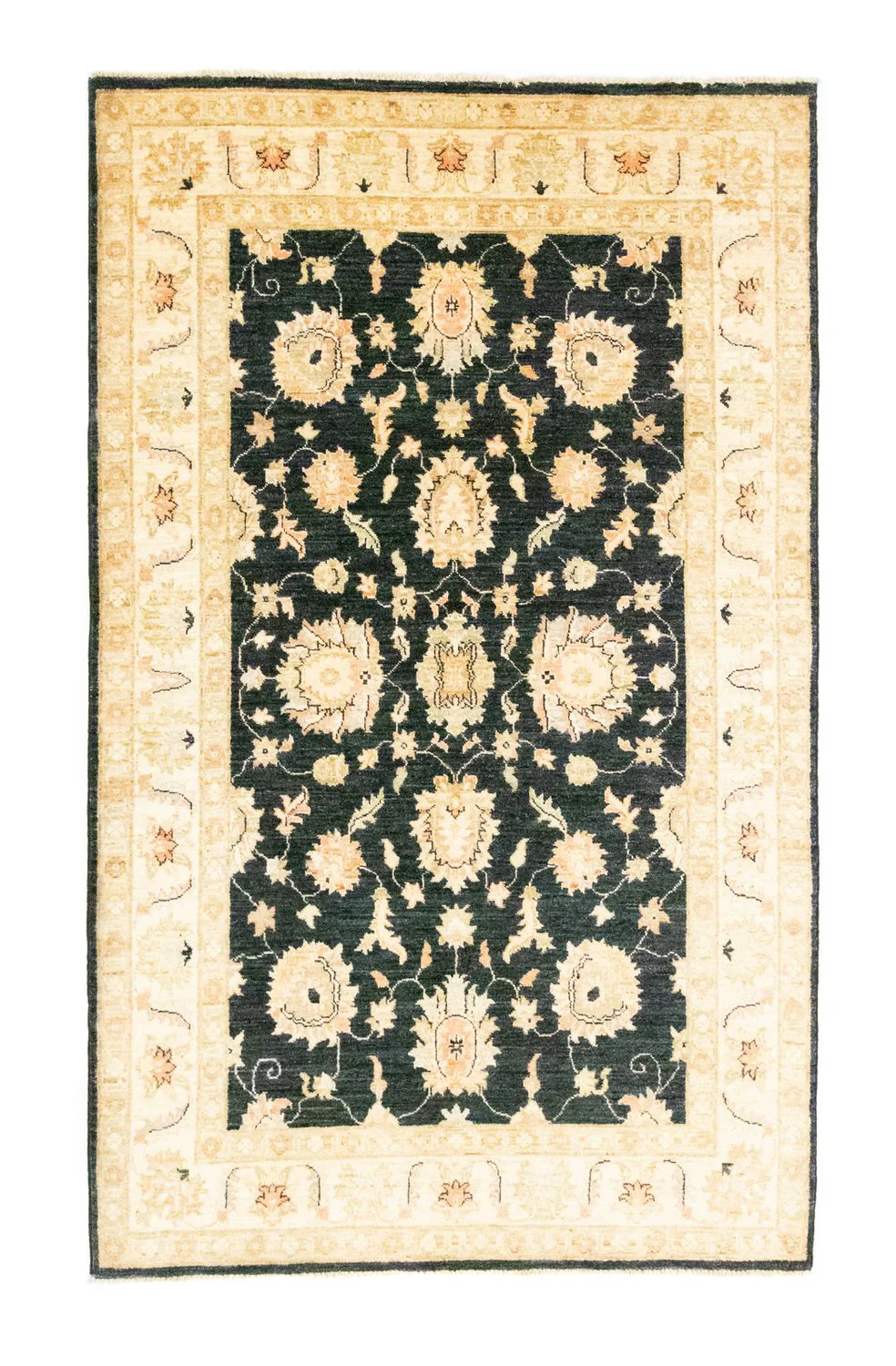 Ziegler Teppich 213 x 127 cm - schwarz