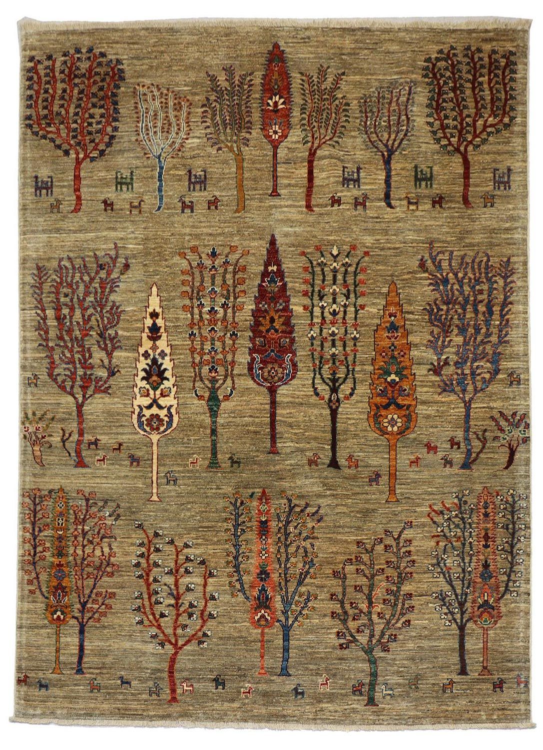 Ziegler Teppich 239 x 179 cm - dunkelbeige