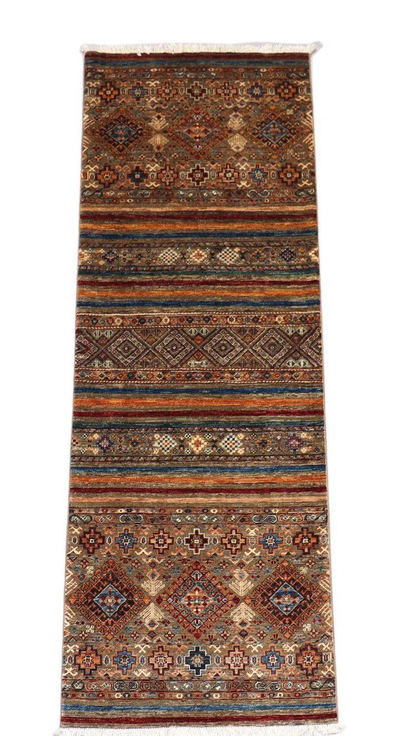 Ziegler Teppich 258 x 88 cm - hellbraun