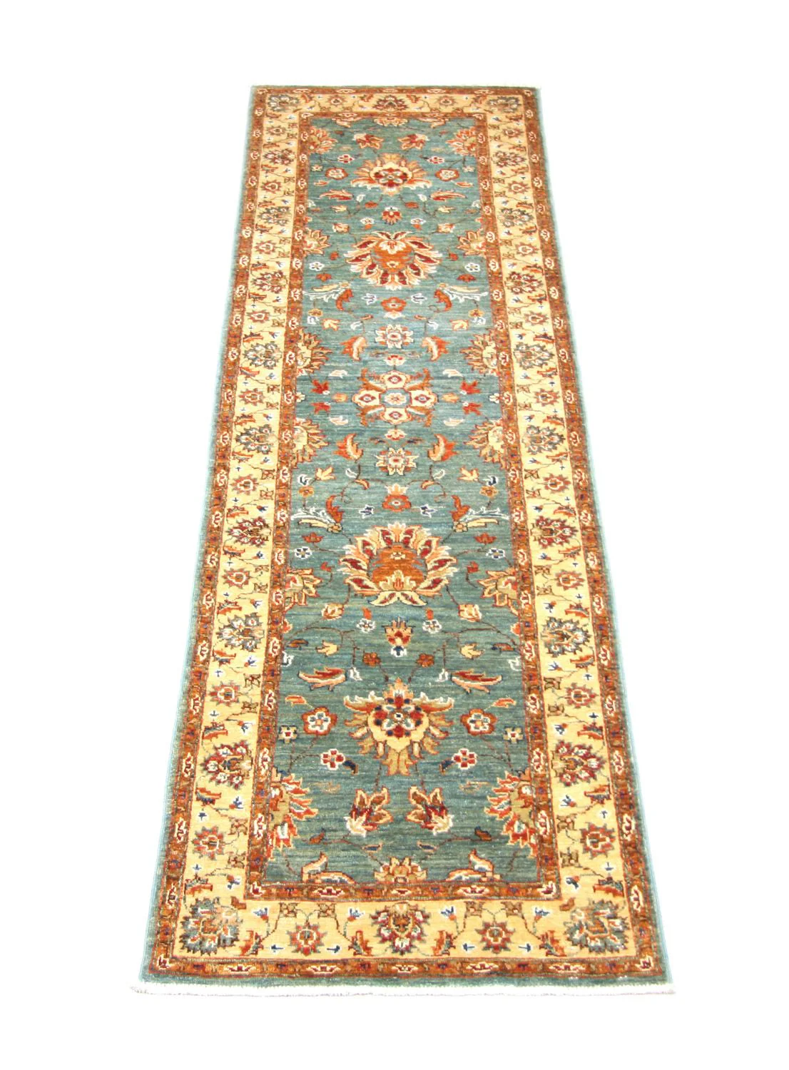 Ziegler Teppich 262 x 71 cm - blau