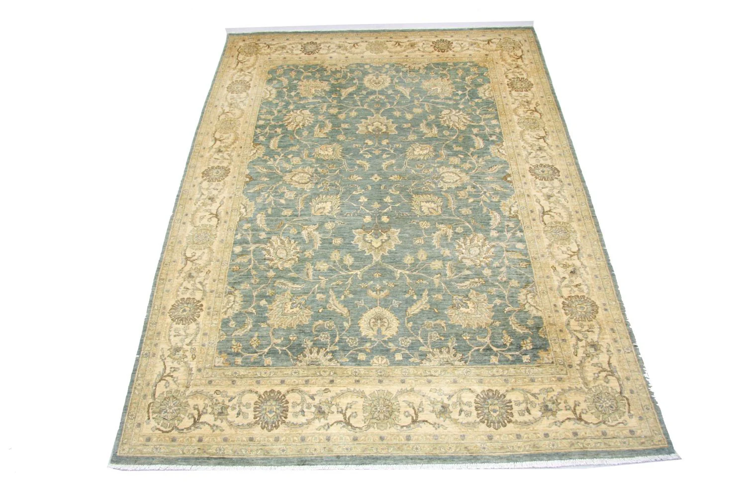 Ziegler Teppich 288 x 208 cm - blau