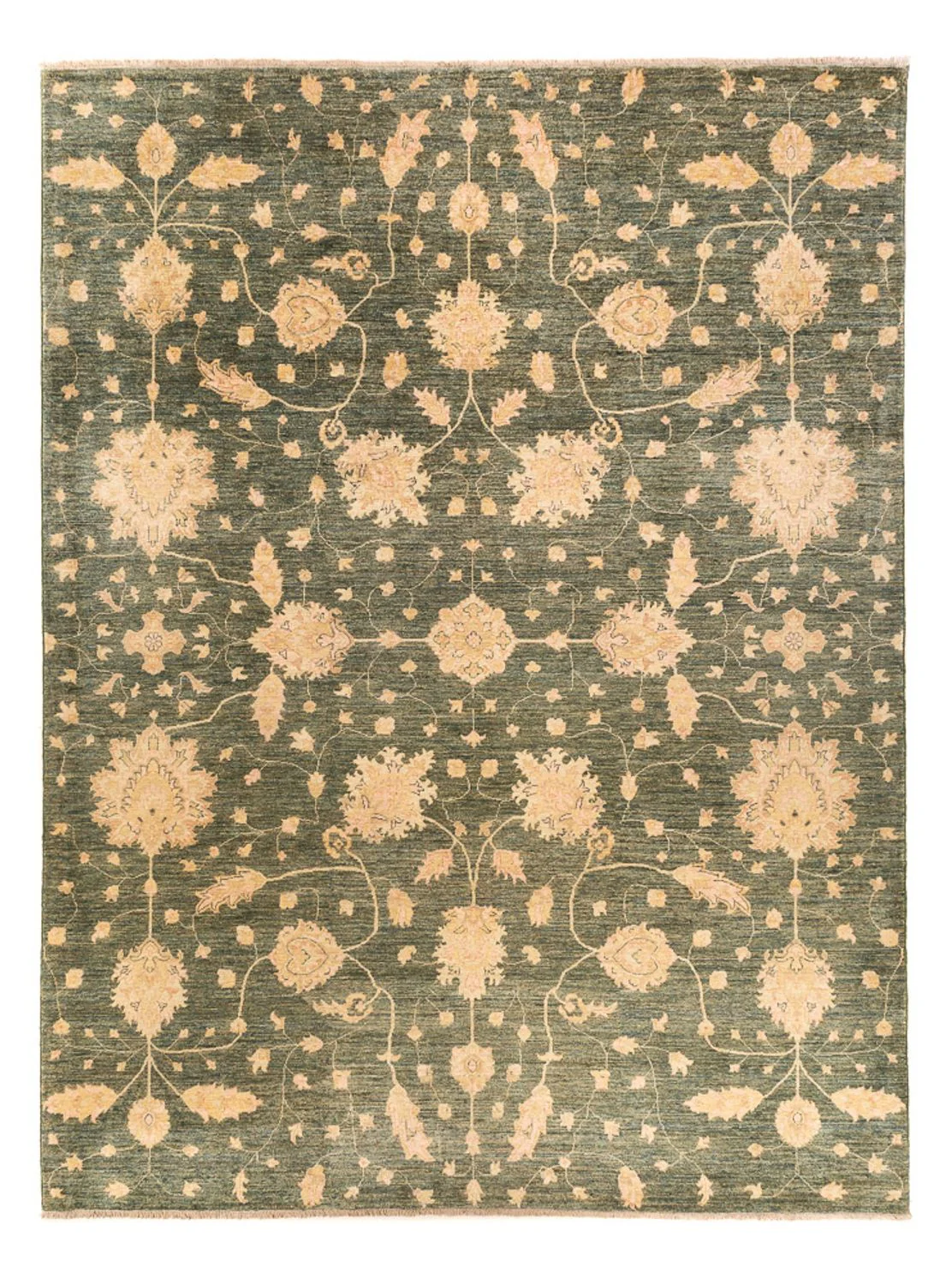 Ziegler Teppich - 348 x 256 cm - olivgrün