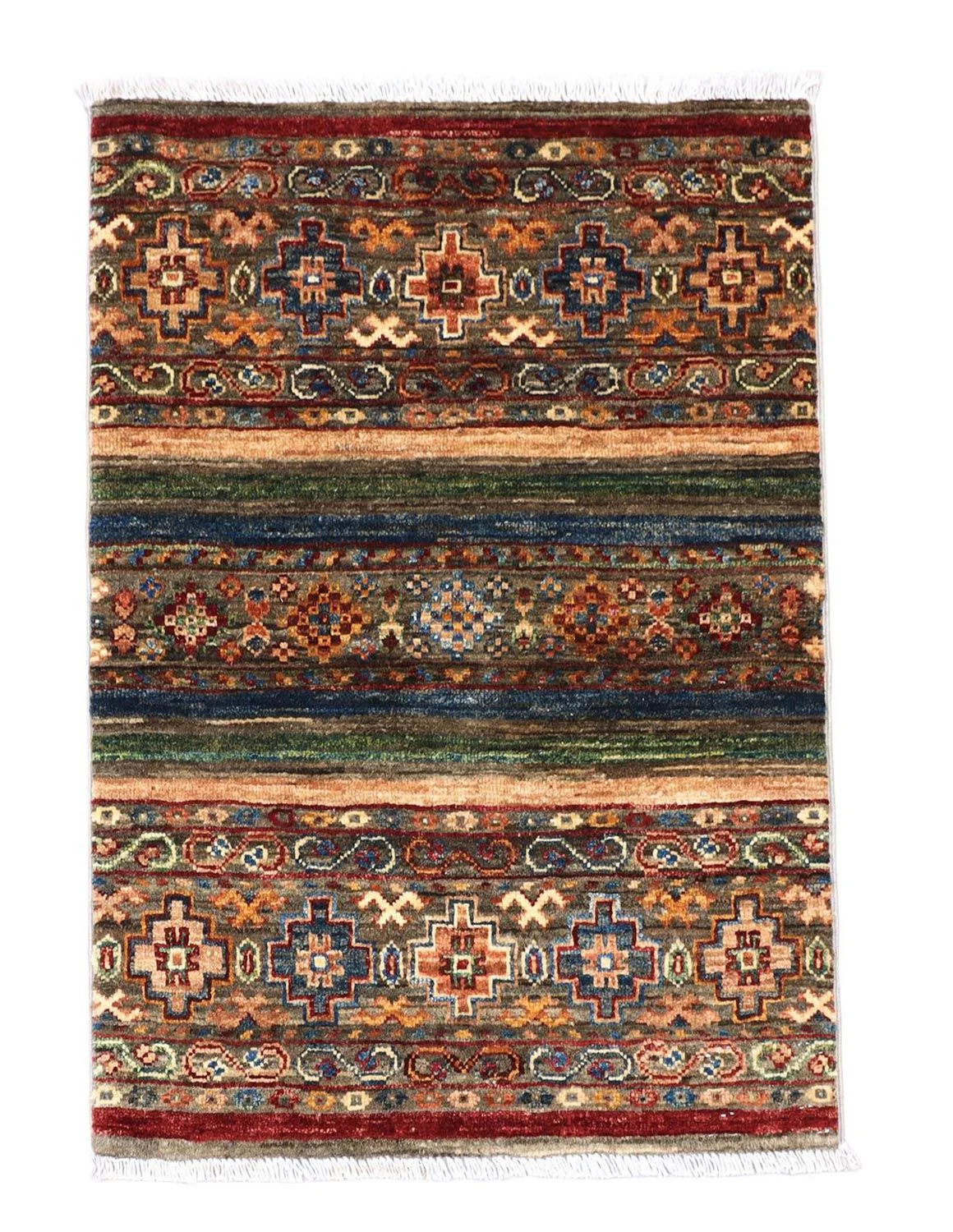 Ziegler Teppich 84 x 62 cm - mehrfarbig