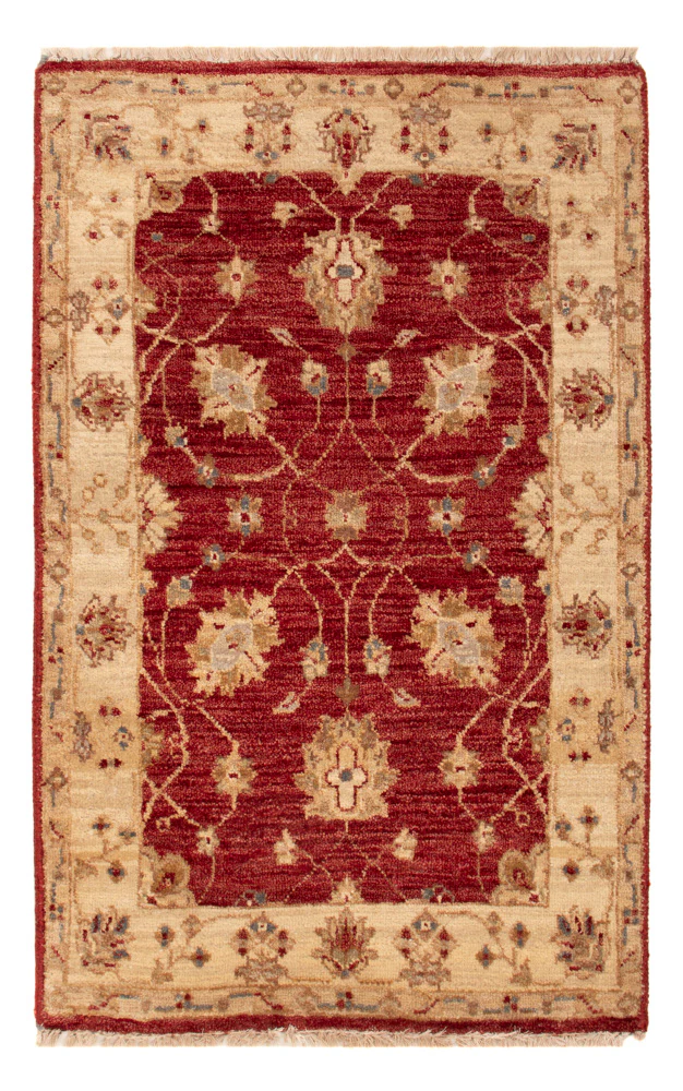 Ziegler Teppich - 90 x 60 cm - bordeauxrot
