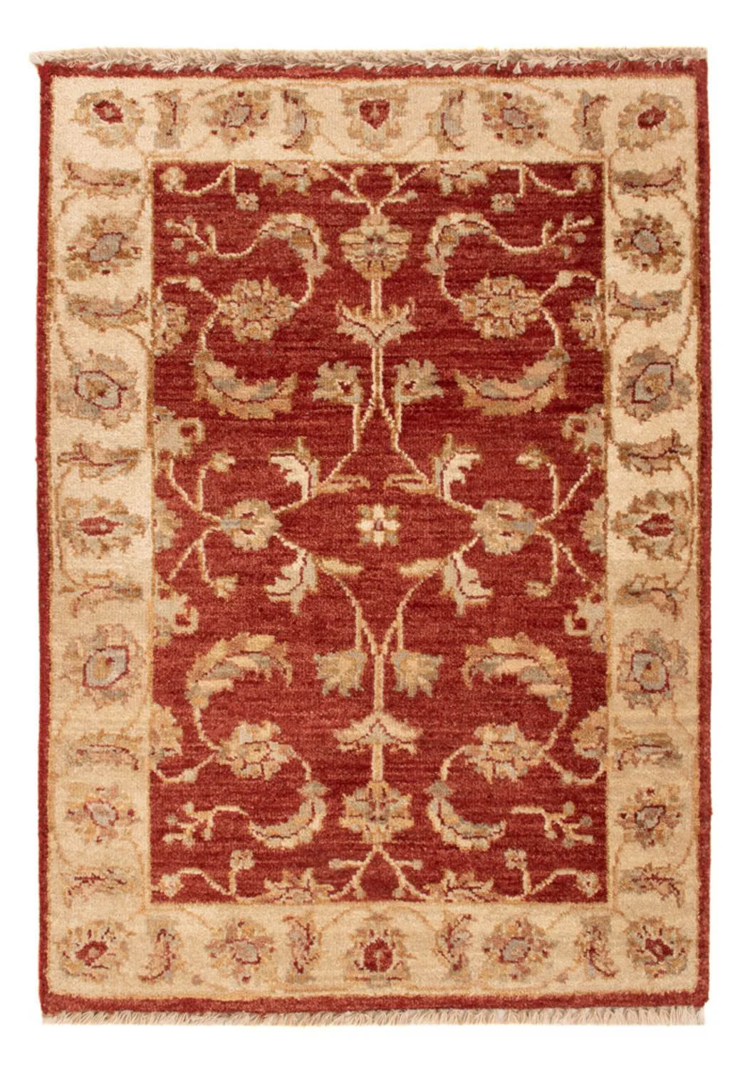 Ziegler Teppich - 90 x 60 cm - bordeauxrot