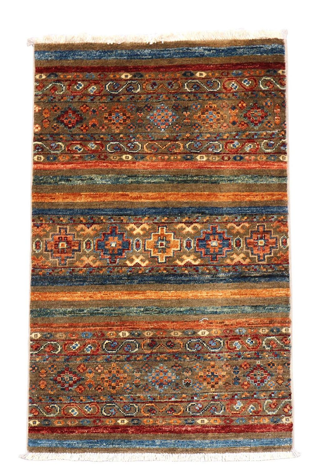 Ziegler Teppich 93 x 57 cm - mehrfarbig