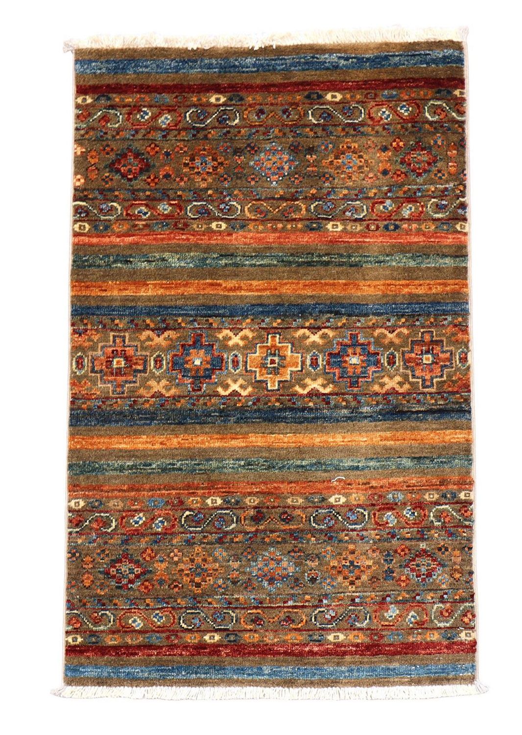 Ziegler Teppich 94 x 63 cm - braun
