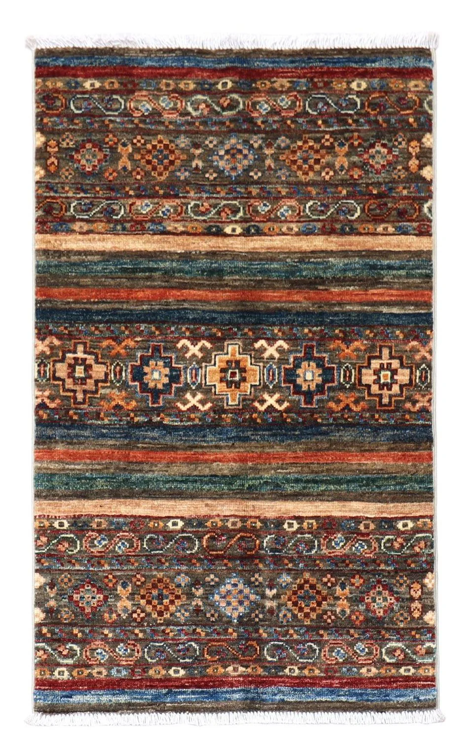 Ziegler Teppich 98 x 60 cm - mehrfarbig