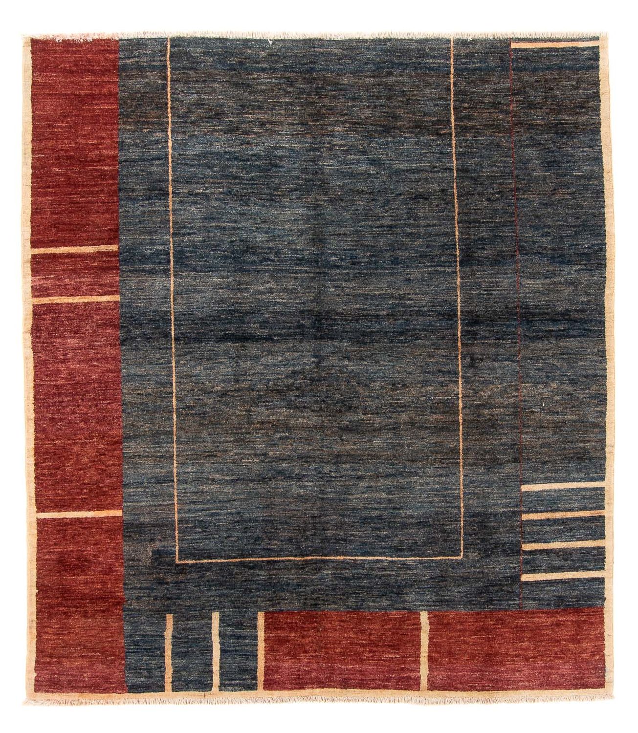 Ziegler Teppich - Modern quadratisch  - 215 x 197 cm - blau