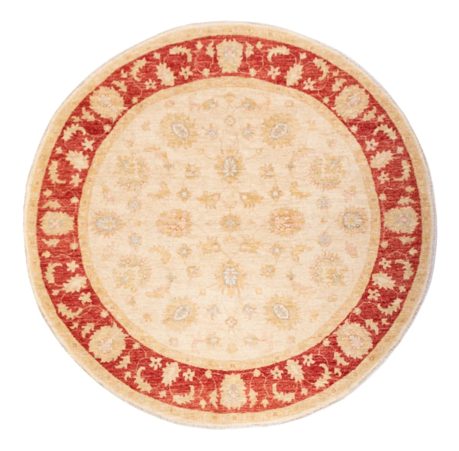 Ziegler Teppich rund - 201 x 198 cm - beige