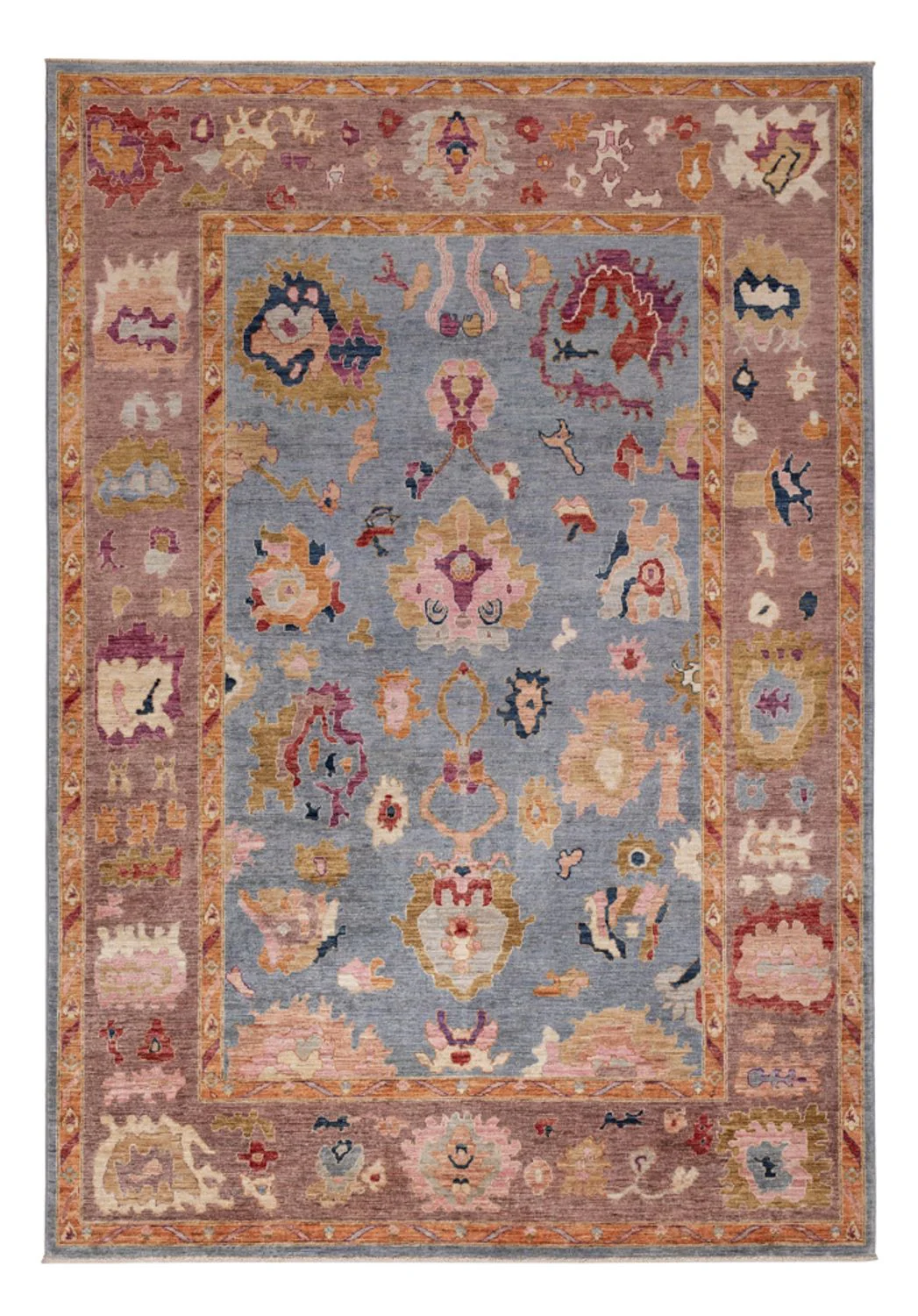 Ziegler Teppich - Usak - 289 x 202 cm - hellblau